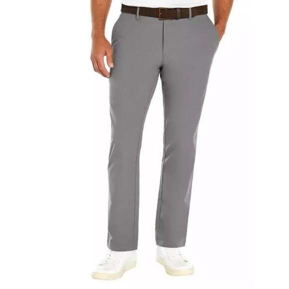 Banana Republic Mens Flat Front Pant Slim Fit Stretch Wicking Gray 40 x 34 NWT - Picture 2 of 6